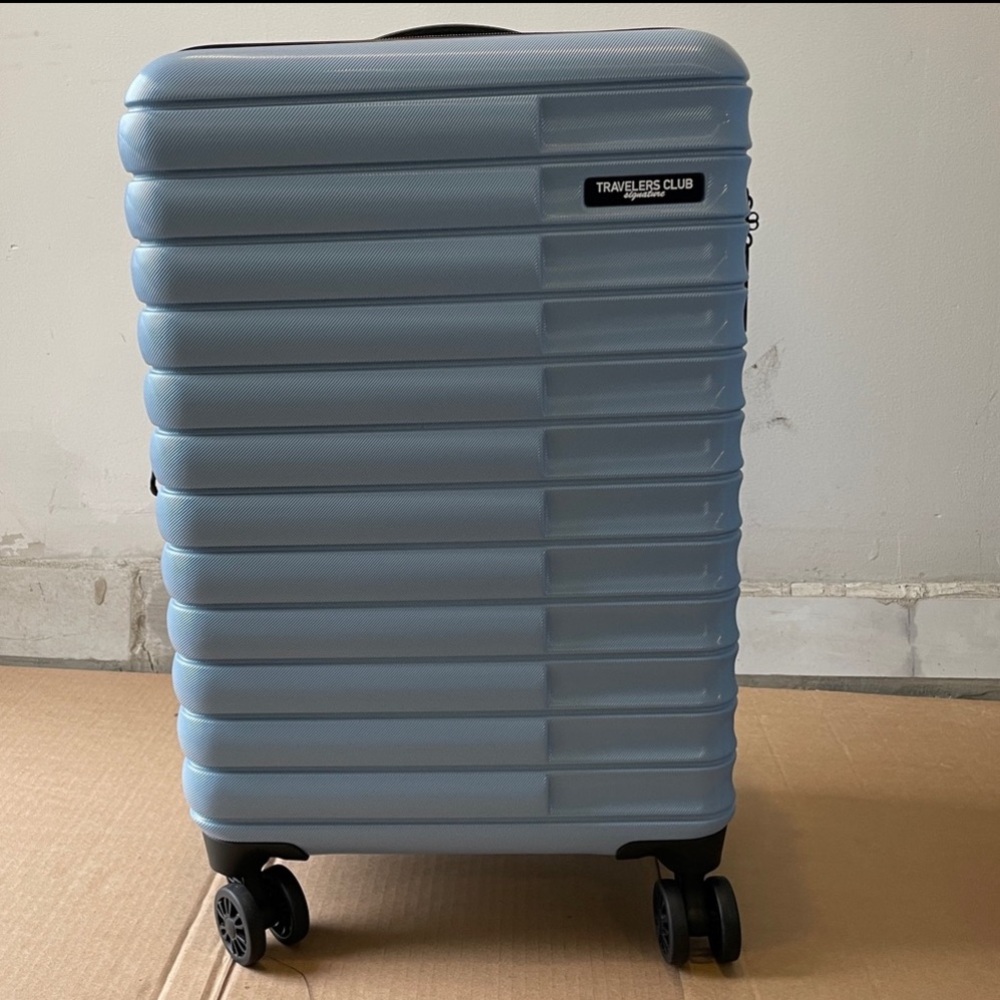 Milky Blue Hard Cover Carry on 22” luggage suitcase
